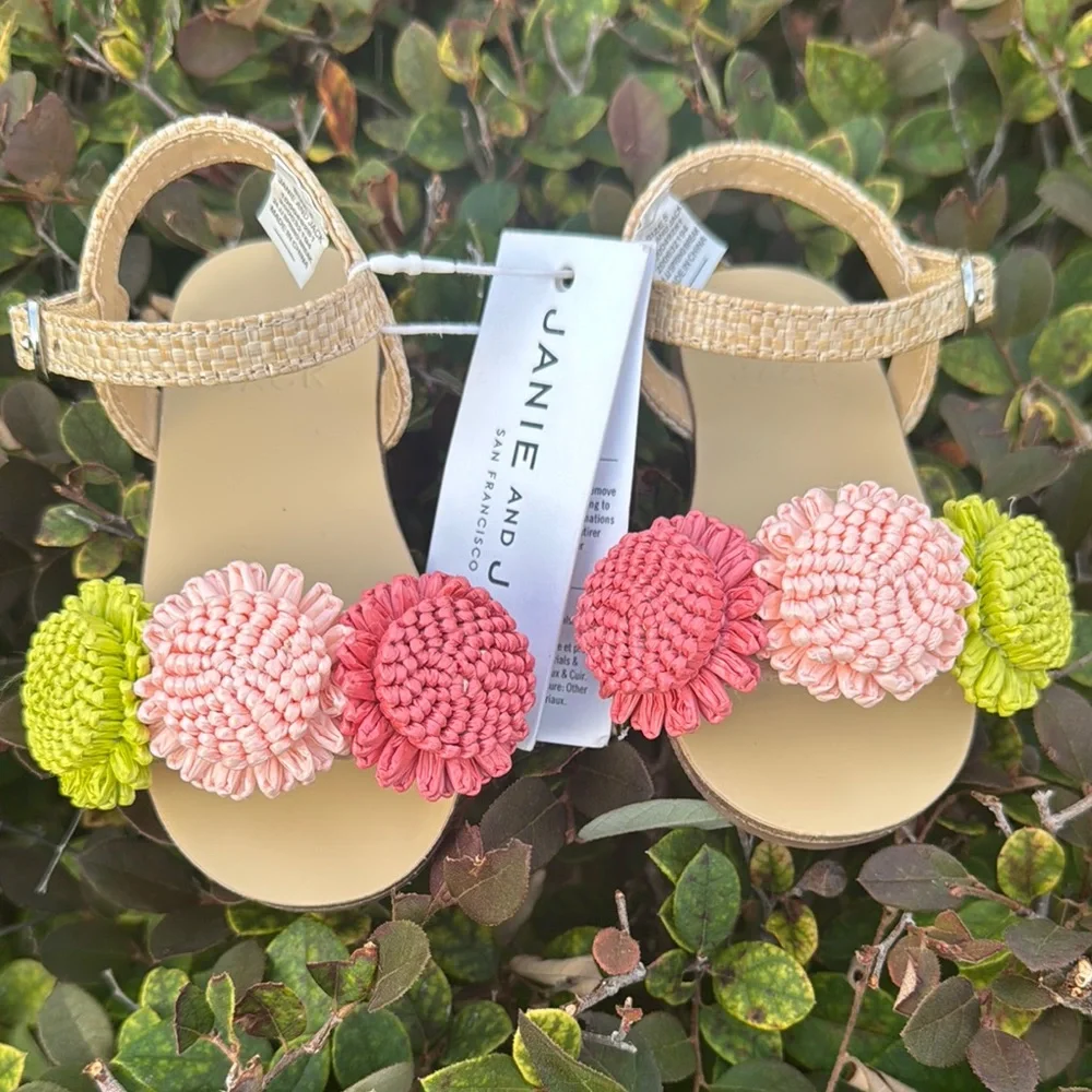 Janie and Jack Kids Raffia Sandals - Picture 3 of 8
